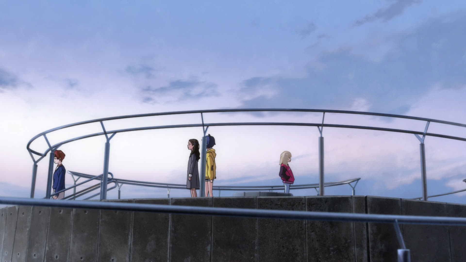 12 集中，主角们在古墳型展望山顶