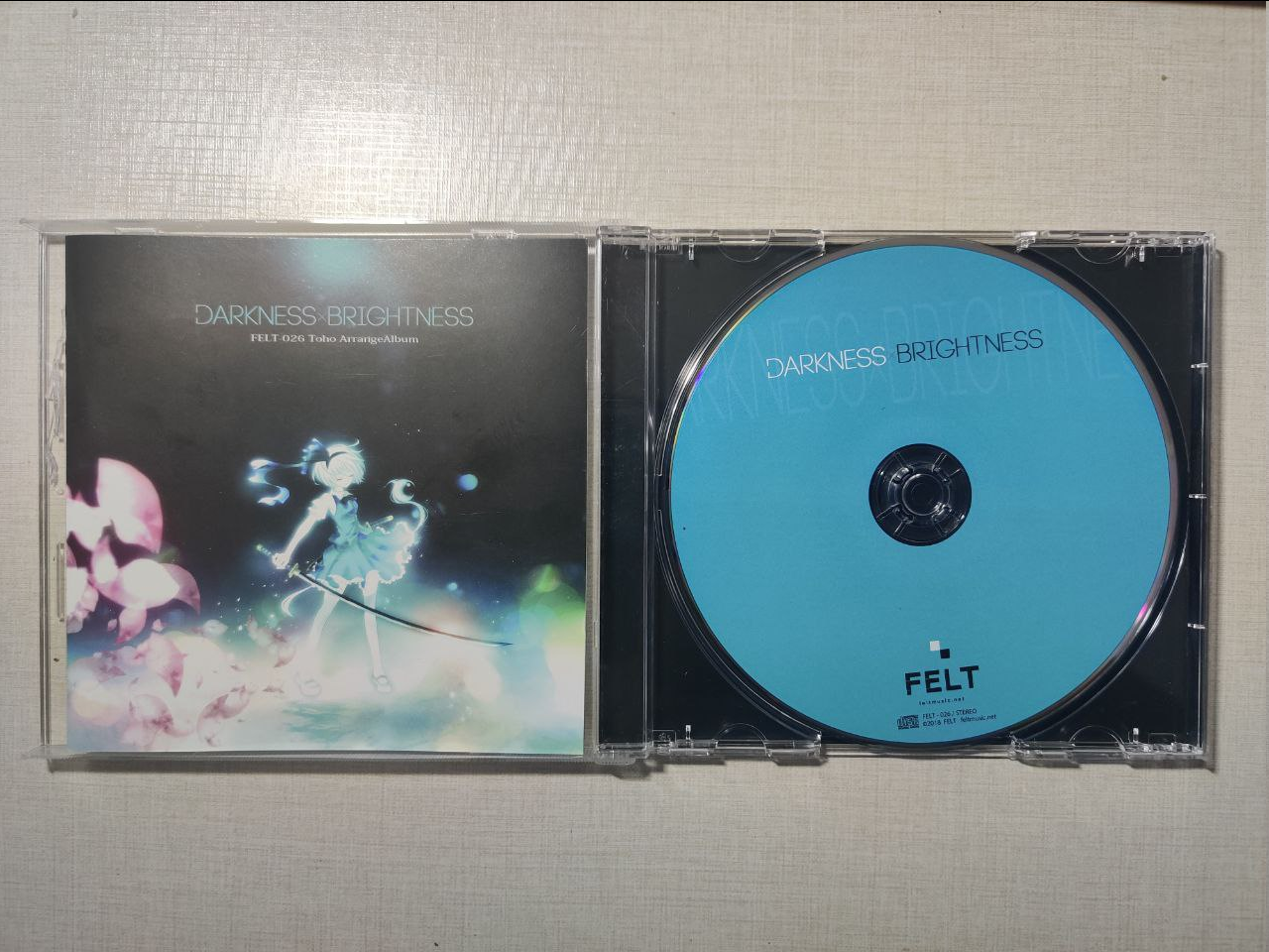 A photo of my Darkness Brightness CD