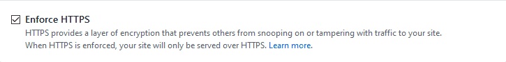Github 启用 HTTPS 的选项