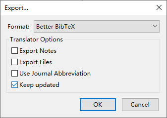 Better BibTeX 提供了一个 keep updated 的选项